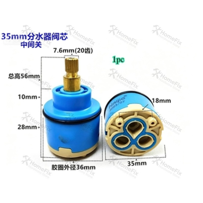 Basin Mixer Cartridge - 1 Buah Inti Katup Keramik 28mm